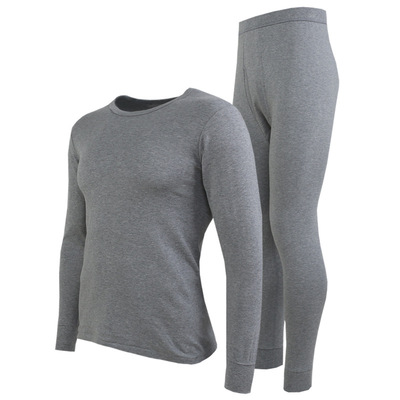 100%纯棉中老年人秋衣秋裤套装