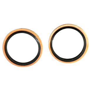 JB982紫铜半包组合垫圈垫片密封圈/橡胶o型圈/英制组合垫橡胶垫