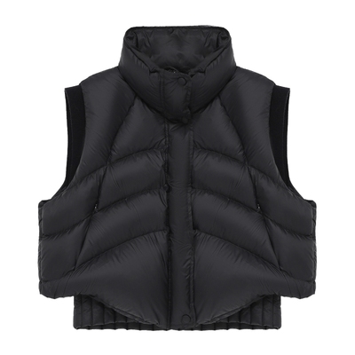 Basic House/百家好立领羽绒背心马甲女款冬季新款白鸭绒保暖外套