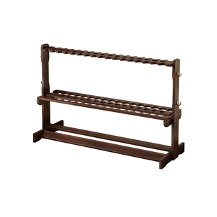 高端鱼竿展示架鱼竿架子家用收纳架路亚竿架固定架渔具鱼杆放置架