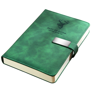 超厚笔记本本子2025年订制a5记账本商务简约记事本办公加厚日记本礼盒套装软皮b5工作会议记录本定制可印logo