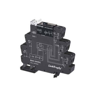 单路16A双路8A大功率电磁中间继电器弹片24V60V110VDC 230VAC端子