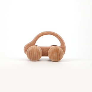 蒙台梭利蒙氏幼儿园高端托育玩具学步车榉木手推车婴儿学步车包邮