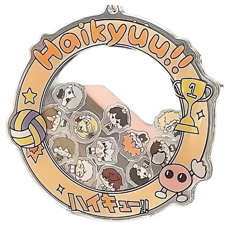 亚克力迷你摇摇乐钥匙扣定制diy材料宠物照片外框创意解压玩具