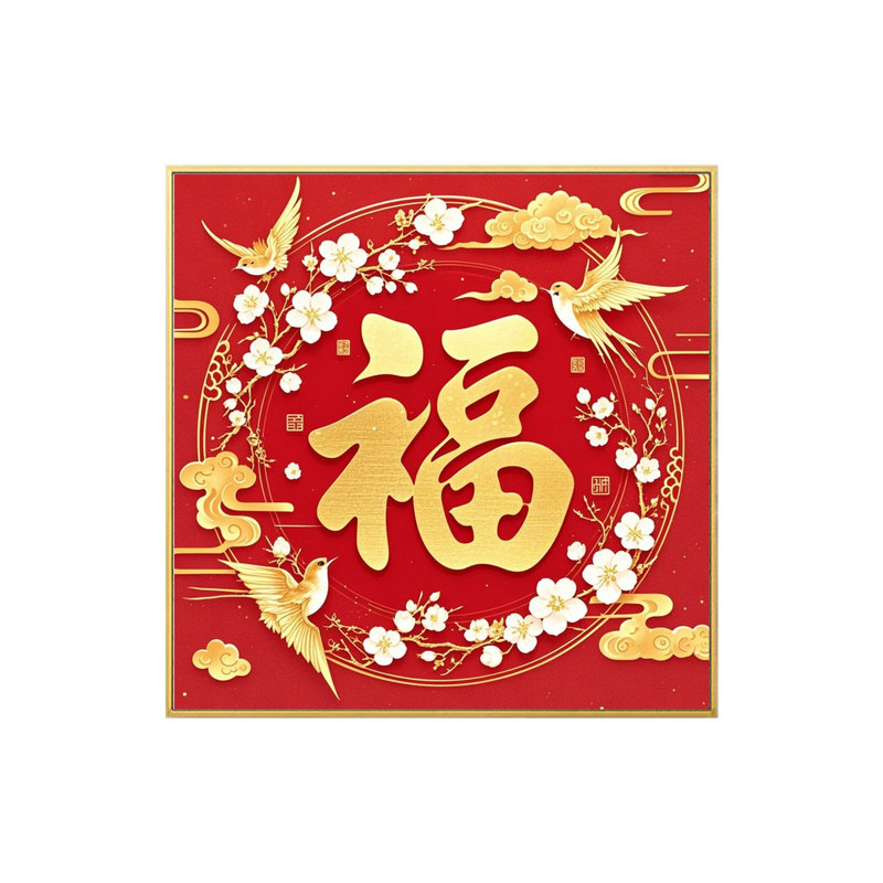 福字5d钻石贴画满钻新款喜庆新春礼物手工点粘钻十字绣砖石绣客厅
