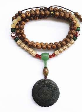 民族风佛珠项链菩提子长款