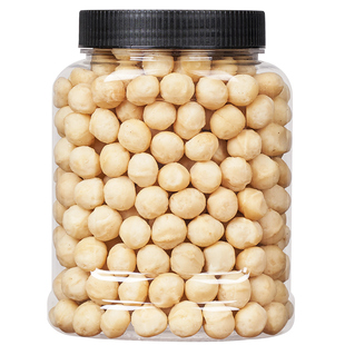 品铺掌柜夏威夷果仁罐装500g散装奶香味无壳免剥孕妇零食懒人坚果