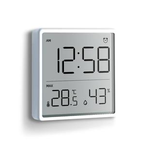 室内温度计家用精准高颜值磁吸温湿度计厨房时钟婴儿房温度湿度计