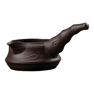 隐茶缘 侧把公道杯茶漏陶瓷均杯茶海大号家用功夫茶具配件分茶器