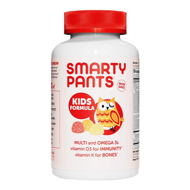 SmartyPants儿童维生素c猫头鹰软糖婴幼儿vd3补锌DHA抵抗力多营养