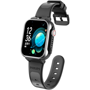 【送蓝牙耳机】飞利浦儿童电话手表W2208A定位可插卡视频通话长续航智能手表中小学生男生女孩上课禁用无游戏