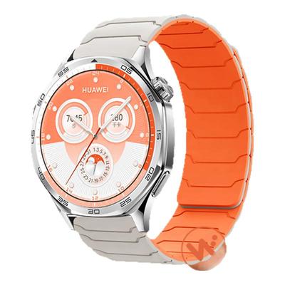 适用佳明手表Forerunner255/255M铠甲570磁吸970硅胶表带255S/265S/music运动Venu3/4/2s/Vivomove4智能