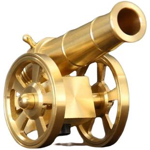 金属大炮模型摆件云龙兄意意大利大炮可放炮钢炮迷你小炮合金玩具