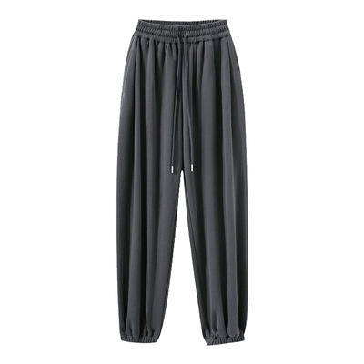 蜜略加绒咖啡色阔腿裤女胖mm