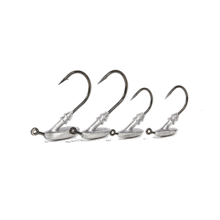 大梅鲨不倒翁路亚铅头钩防挂底路亚软虫钩鳜鱼翘嘴鲈鱼专杀25个装