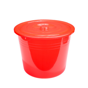 无提手塑料小红桶工厂商用小桶喜庆鸡蛋结婚用品油漆桶水果篮子