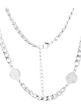 喜怒哀乐钛钢ins潮风蹦迪链子