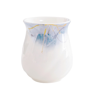 轻奢骨瓷手捧杯茶杯暖手水杯陶瓷咖啡杯手握水杯茶具配套主人杯