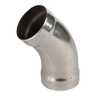 薄壁304不锈钢45°度承插焊弯头燃气泵房承插式管件家装承插焊45