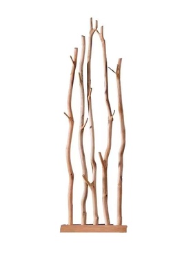 实木屏风隔断天然树枝民宿摆件