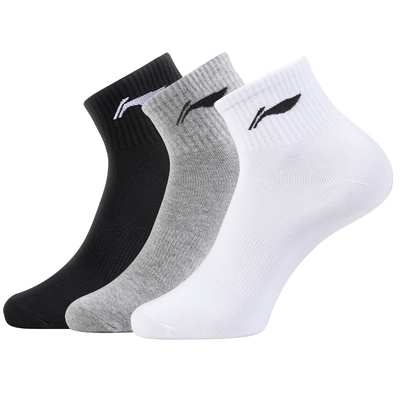 李宁正品运动袜吸汗防臭棉袜