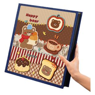 6寸竖版照片纪念册记录册大容量塑封5寸相册儿童宝宝成长收纳影集