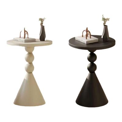 小桌子圆形高级感床头柜简约现代