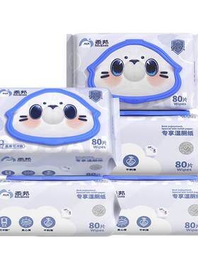 柔邦专享湿厕纸80抽大包家庭装