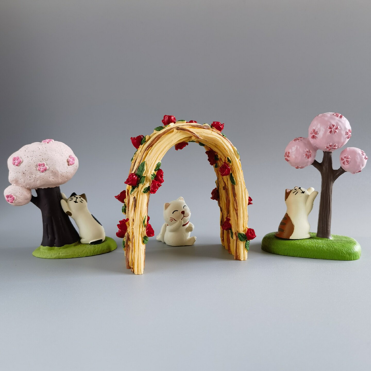 小王子周边玫瑰花拱门摆件创意微景观日系樱桃树装饰品diy造景