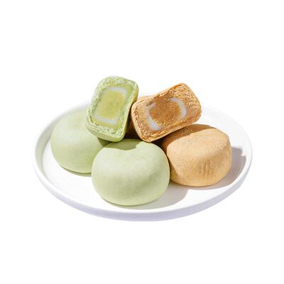 茉莉抹茶龙井茶酥雪媚娘mini夹心代早餐面包糕点点心解馋小吃零食
