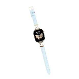 适用华为FIT5表带FIT4手表新款WatchFIT3蝴蝶结金属拼皮质腕带智能运动FIT5pro女高级感小众百搭FIT系列替换
