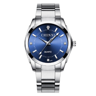 时尚休闲手表男女钢带夜光防水镶钻简约石英表ins网红情侣表学生