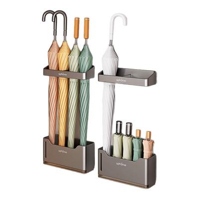 磁吸入户玄关家用伞架壁挂收纳柜架门后雨伞桶放伞置物沥水架门口