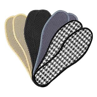 竹炭除臭吸汗透气女防臭软底皮鞋垫运动鞋垫子四季鞋垫男留香防滑