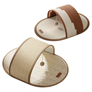 Petpeace猫抓板窝耐磨不掉屑猫窝一体蒲草剑麻猫咪猫爪板猫抓垫