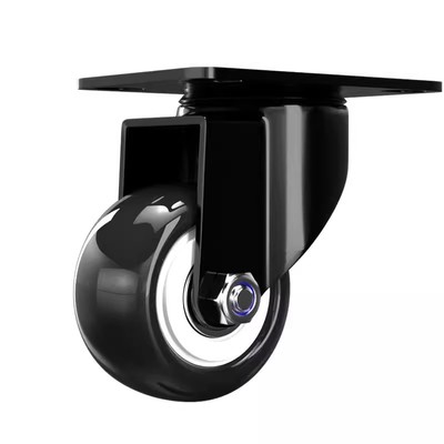 承重万向轮滑轮子静音脚轮3寸带刹车轮子移动滚轮承重轮推车丝杆