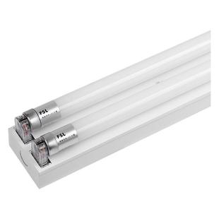 佛山照明双管带罩支架t8单双管平盖led支架1.2米双端日光灯管灯座