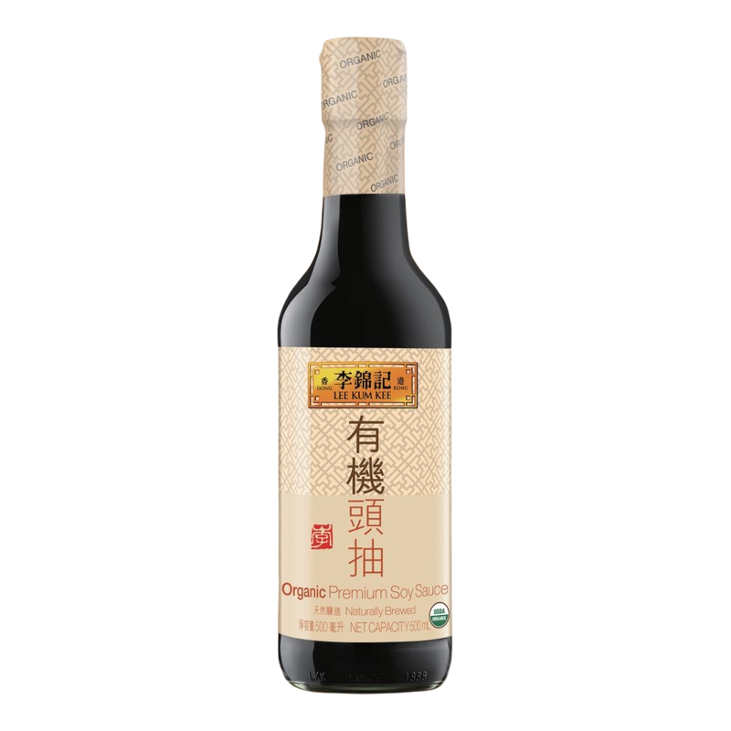 李锦记 有机头抽500ml豉油生抽酱油厨房烹饪料理炒煮添色酱料瓶装