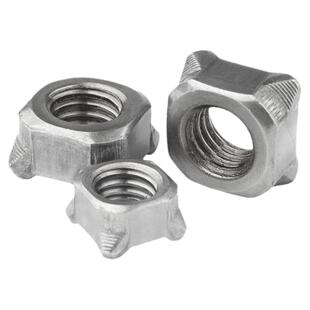 碳钢四方焊接螺母/四方点焊螺丝帽/铁四角焊接螺帽M4M5M6M8M10M12