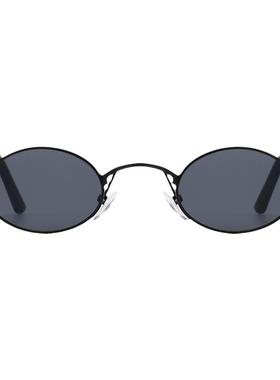 网红复古太阳镜男女小脸欧美朋克圆框眼镜可配近视有度数的墨镜潮