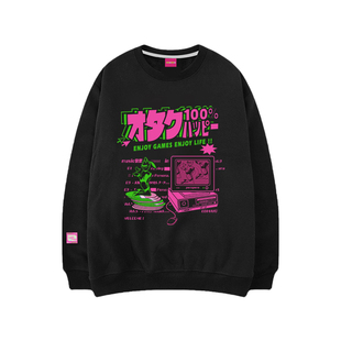 新品MuseDash肥宅快乐卫衣圆领长袖秋冬宽松酷帅日系周边喵斯快跑