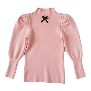 女童针织毛衣2024秋冬新款女宝宝针织衫百搭小女孩打底上衣洋气