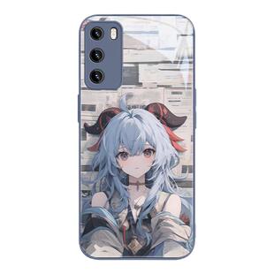 适用opporeno11pro原神手机壳高级感小米14/15甘雨vivox100/x200个性k70/60iqoo12/neo9/8/7新款s18/13玻璃10