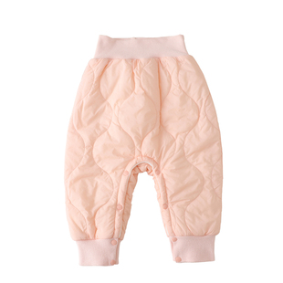 宝宝棉裤外穿小月龄婴儿高腰暗扣免脱百搭加绒厚裤居家裤子秋冬款