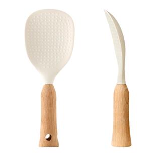 硅胶饭勺不粘电饭煲食品级立式家用饭勺子饭铲勺子耐高温米饭勺