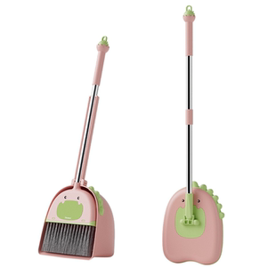 卡通恐龙扫把套装迷你可爱家用清扫儿童家务扫帚学生宿舍清洁工具