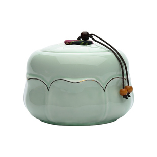 陶瓷茶叶罐空罐密封罐存茶罐储存罐瓷罐储茶罐家用绿茶红茶普洱