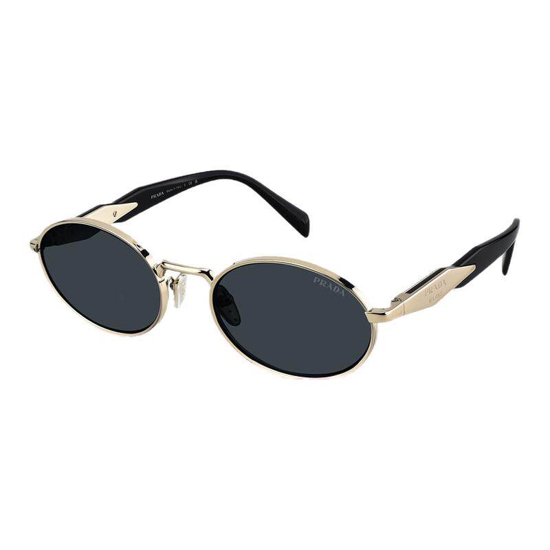 【 新品】prada普拉达墨镜男士时尚椭圆形遮阳太阳眼镜女0PR 65ZS