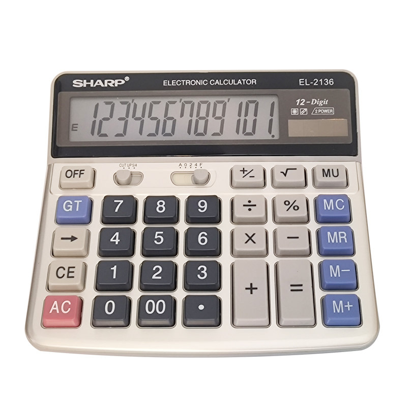 (包邮)SHARP夏普EL-2136办公计算器电脑按键银行金融财务会专用