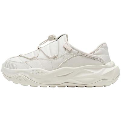 特步有暖气棉鞋女鞋2025冬季加绒保暖休闲运动鞋半拖一脚蹬户外鞋